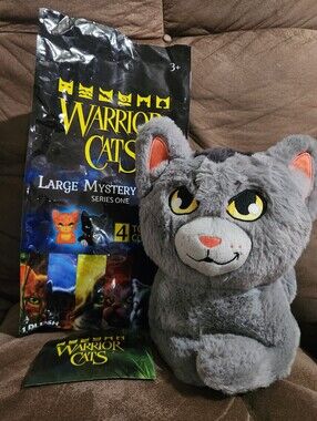 Warrior Cats Graystripe Mystery Plush Cat 11in Erin Hunter Novel Thunderclan